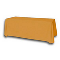 8' Blank Solid Color Polyester Table Throw - Goldenrod